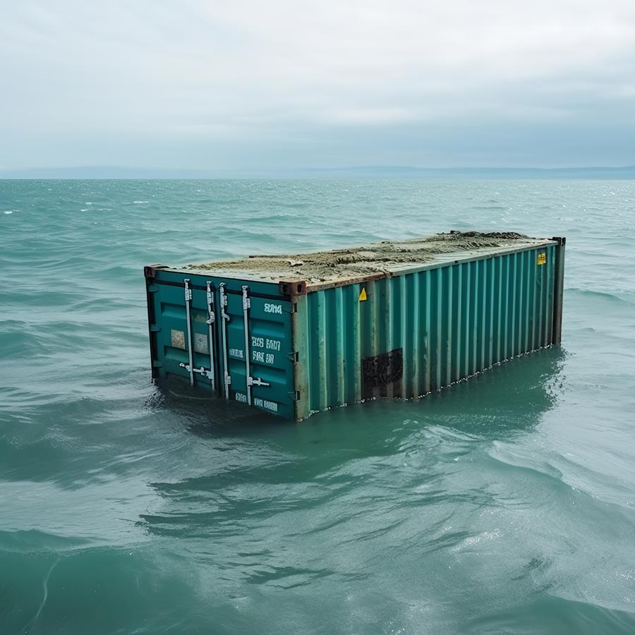  Container persi a bordo della One Apus 